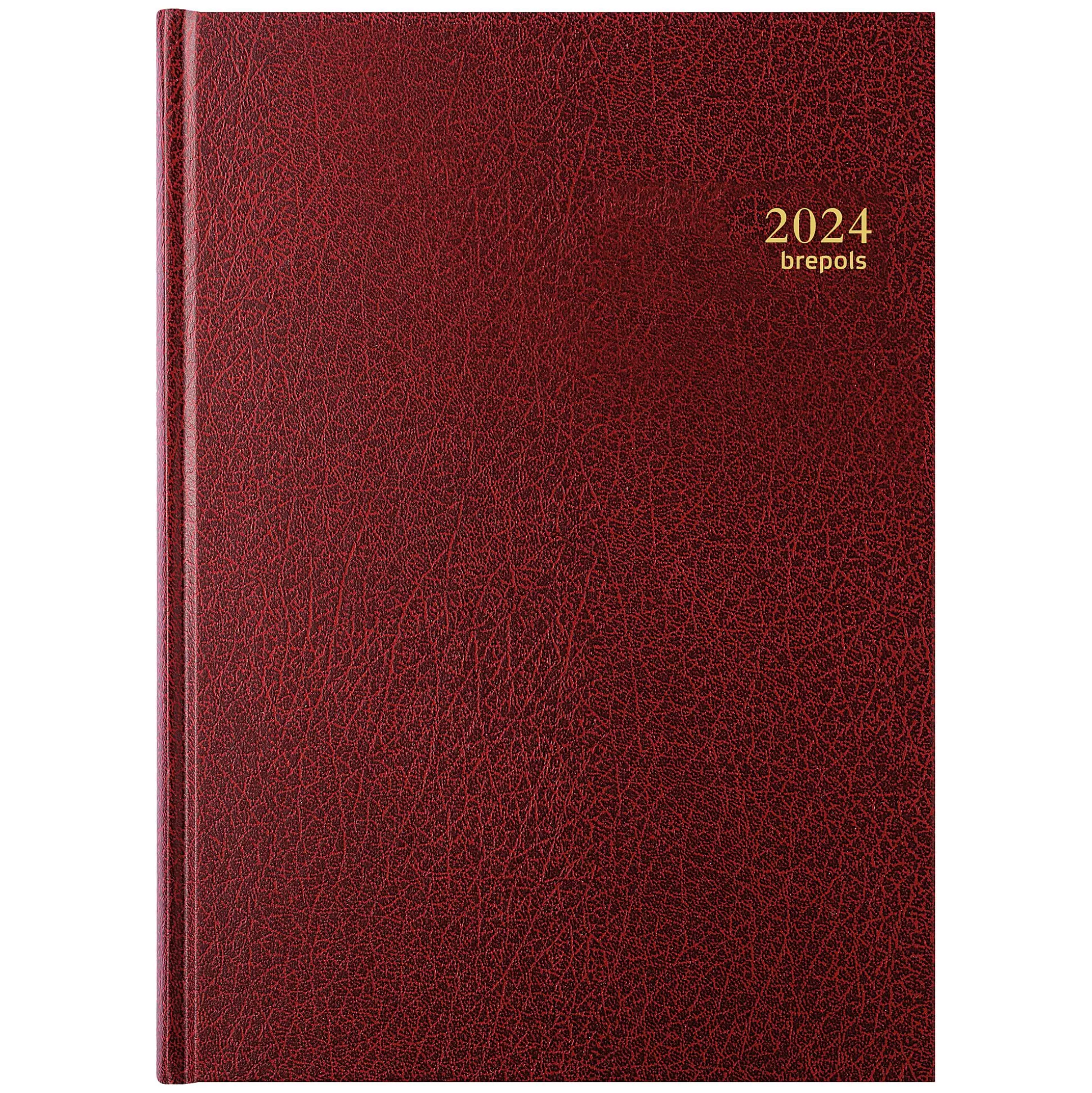 BREPOLS Agenda's-Agenda 21X29Cm 1 Dag Per Pagina 6 Talen Bremax 1 Santex Bordeaux