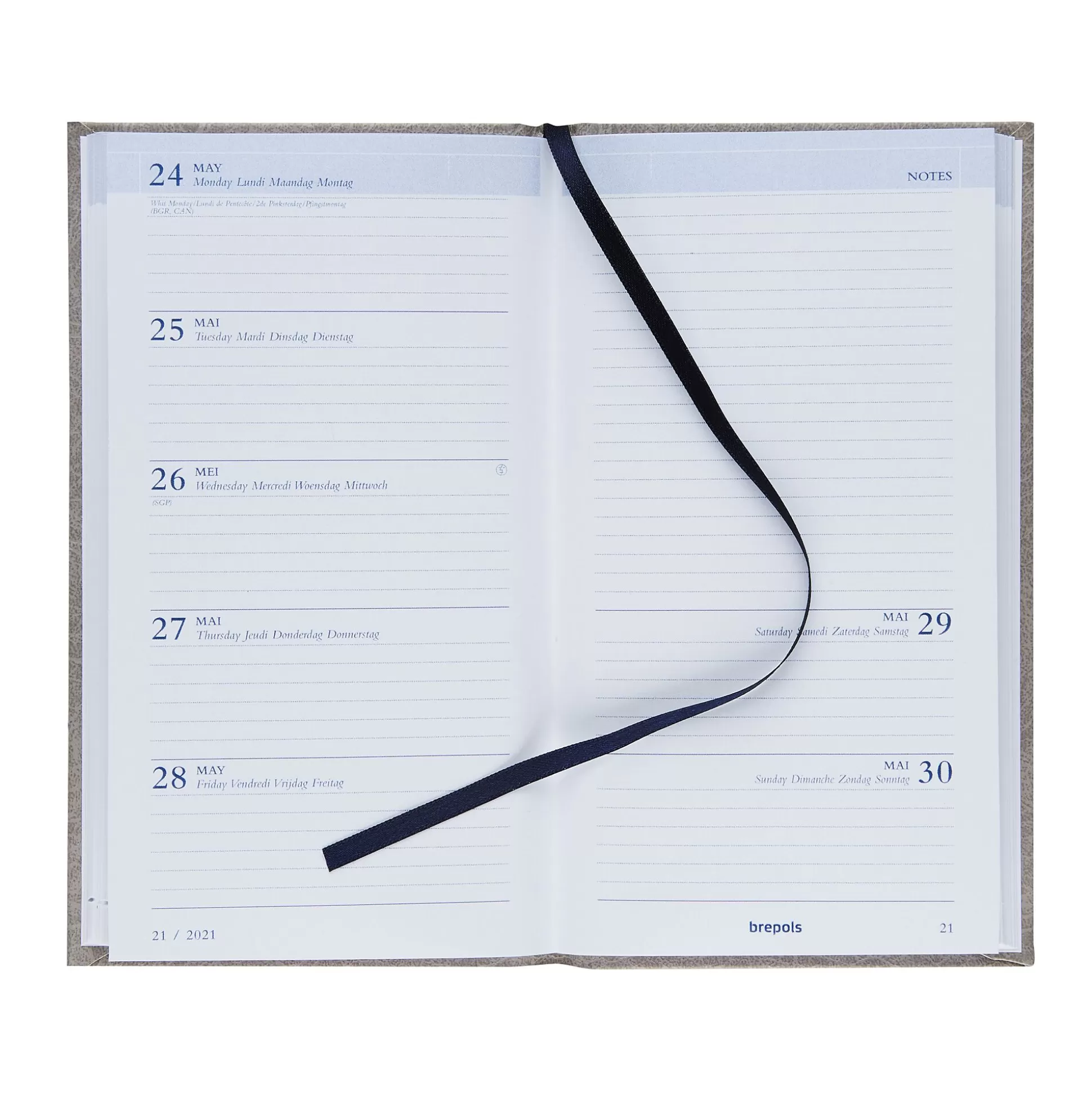 BREPOLS Agenda's-Agenda 9X16Cm 1 Week Op 2 Pagina's 4 Talig Notavision Lucca 1 Van De 6