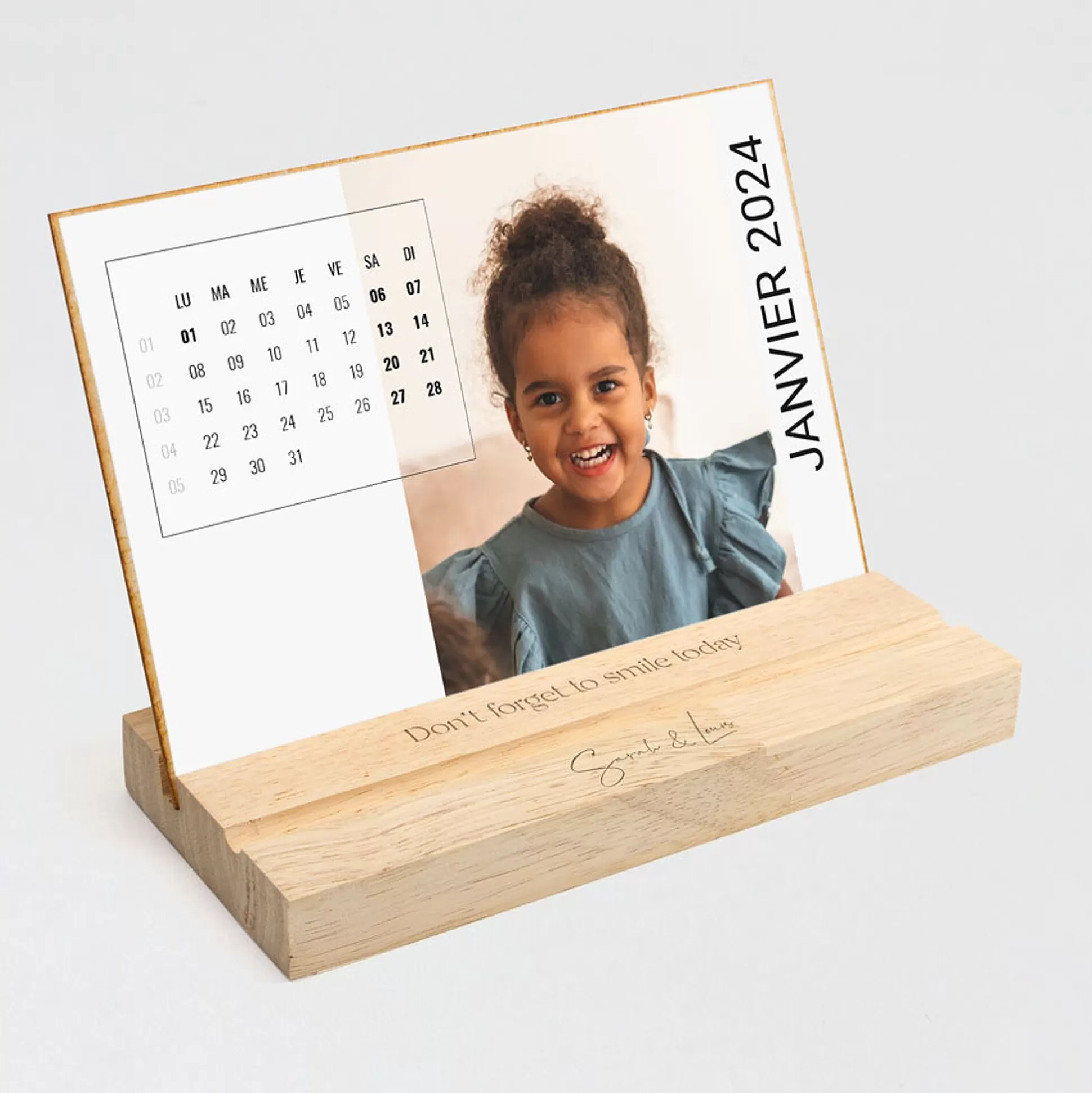 MIJN ONTWERP Mijn Ontwerp-Calendrier De Bureau Personnalis Minimaliste