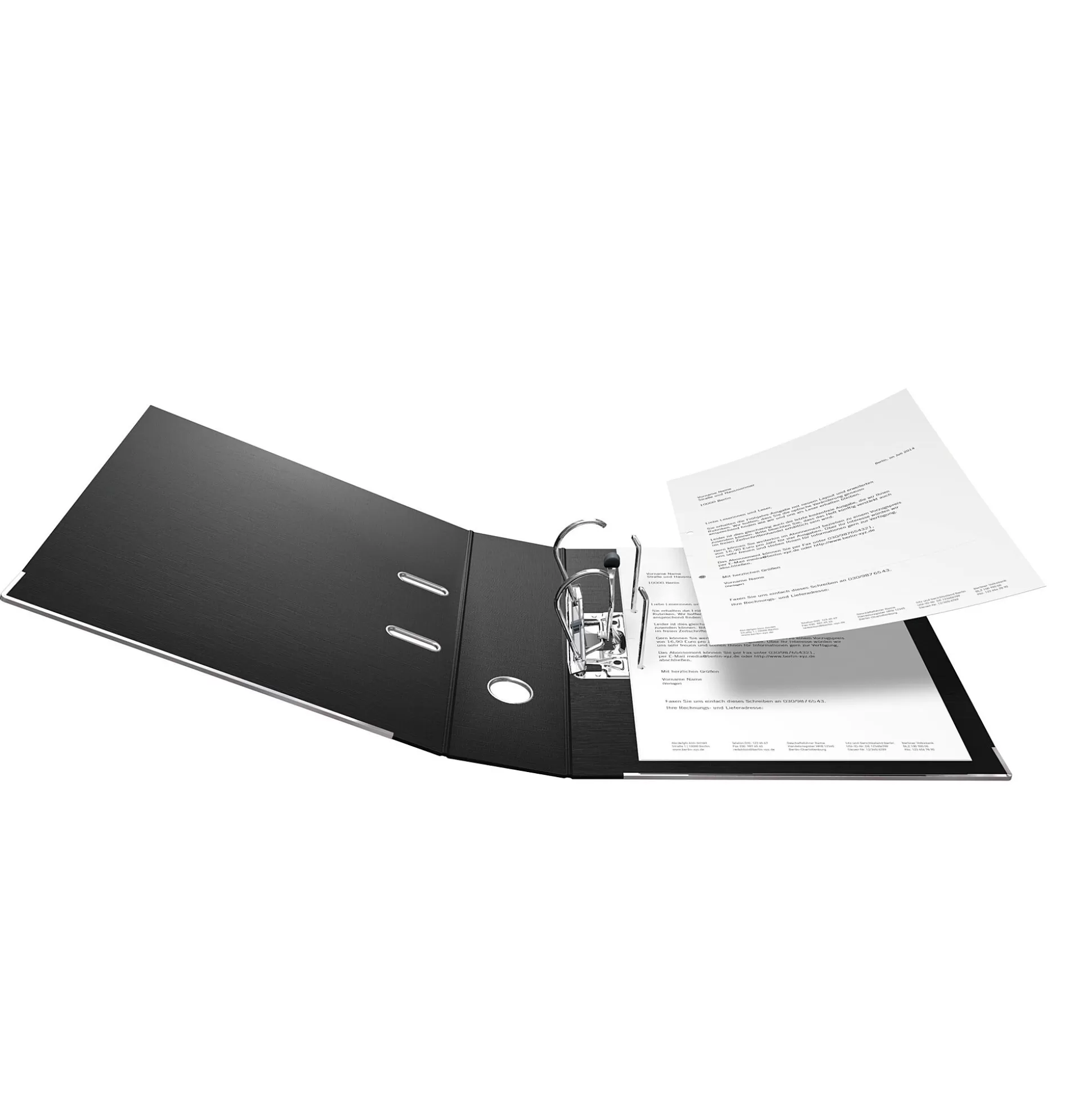 FALKEN Mappen & Hoezen-Classeur Zwart A4 8Cm Chromocolor Pp