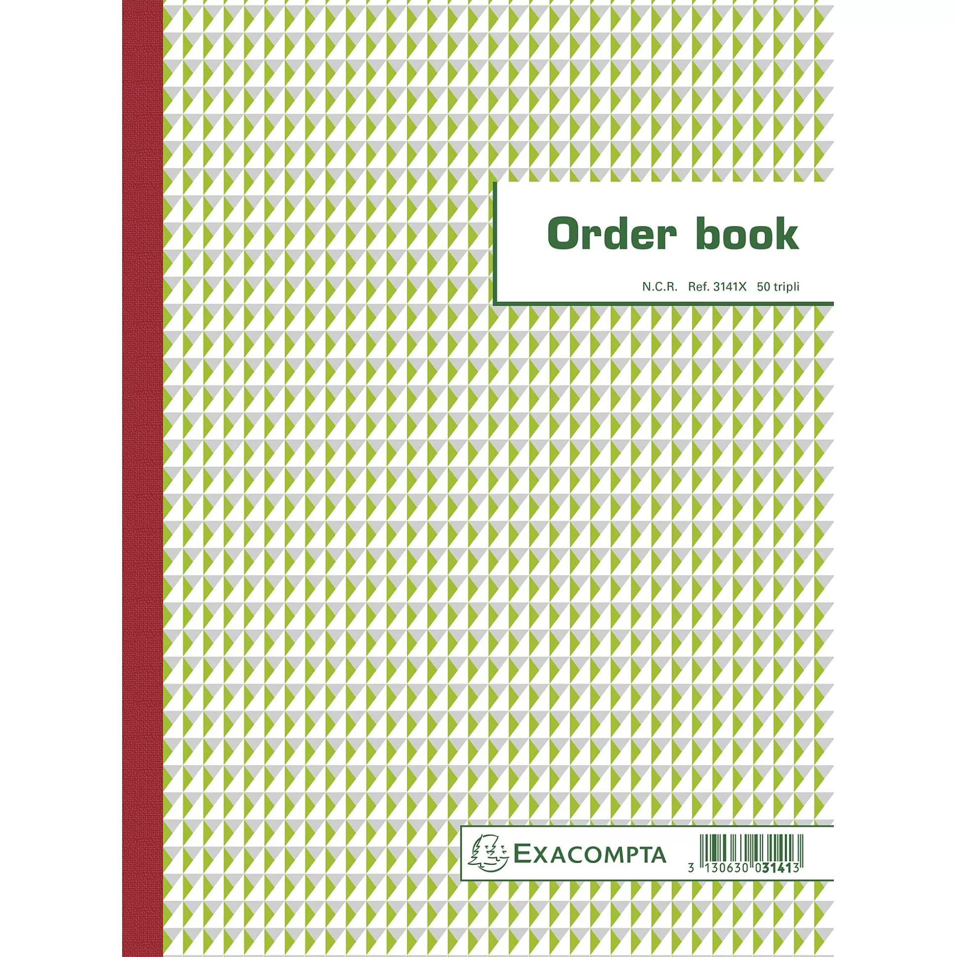 EXACOMPTA Speciaal Papier & Schrijfboeken-Orderbook Gelijnd A4 50 Bladen Doorschrijfpapier Tripli Ref.3141X