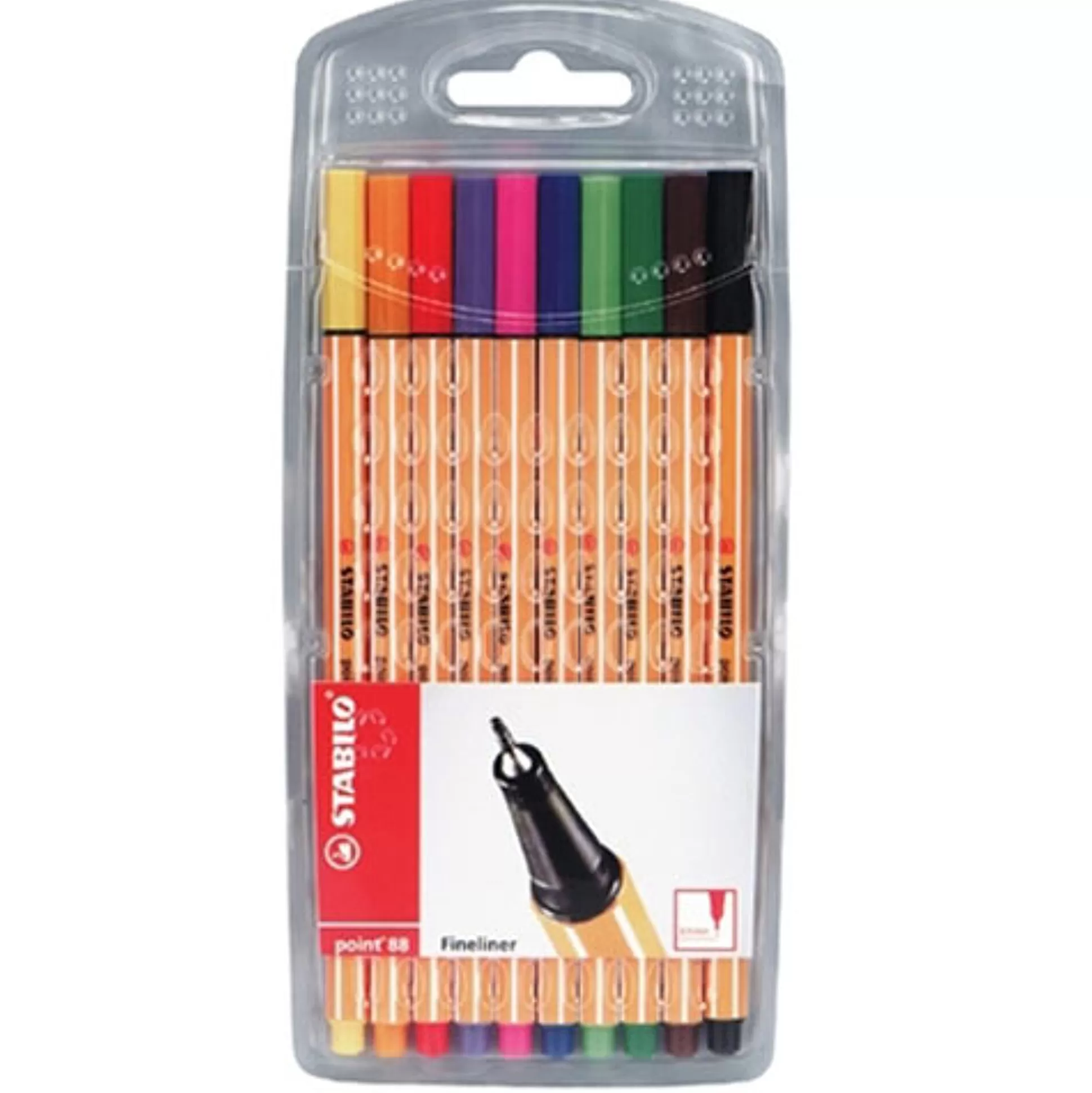 STABILO Stiften-Point 88 Fineliner Etui Assorti 10 Stuks